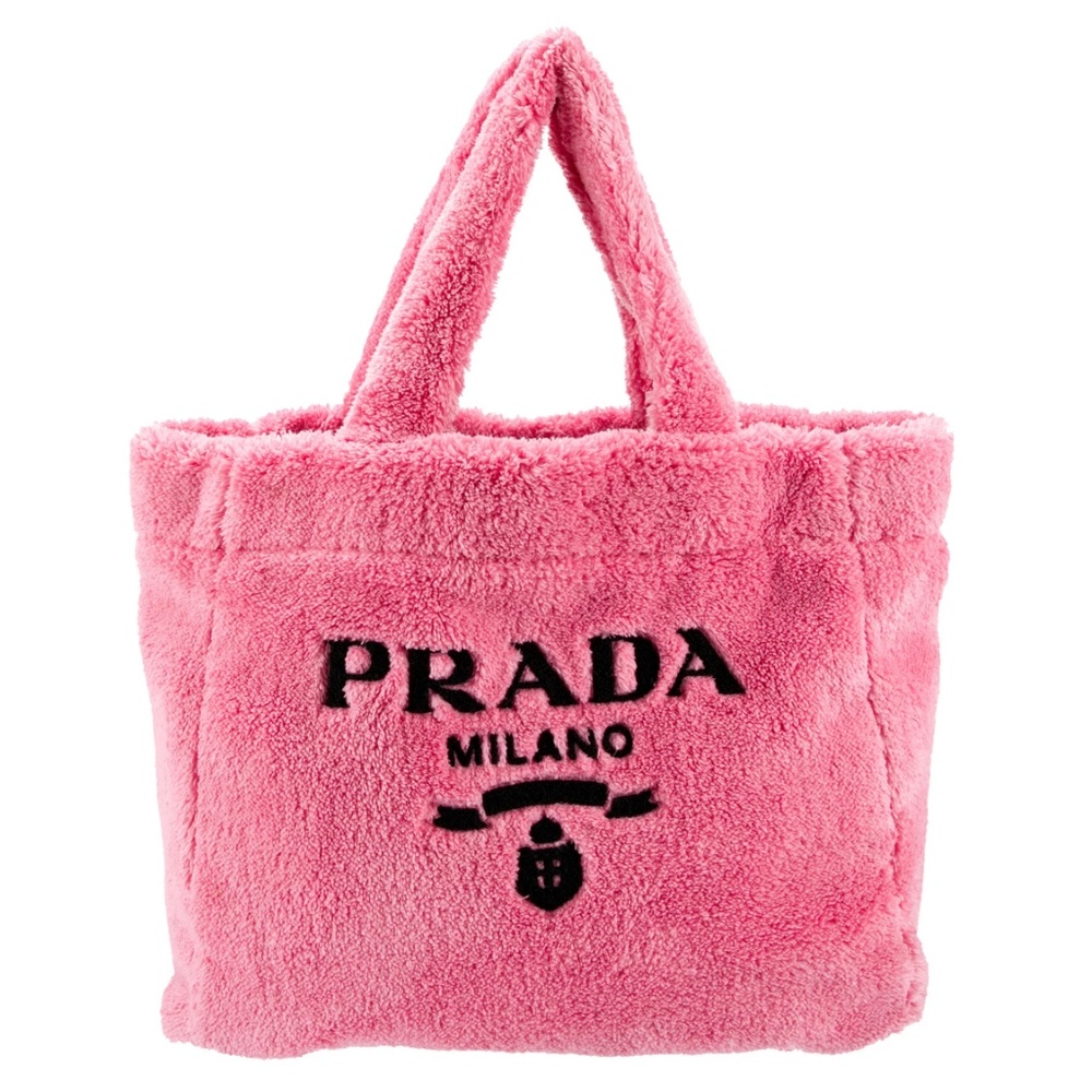 Pink PRADA Terry tote bag